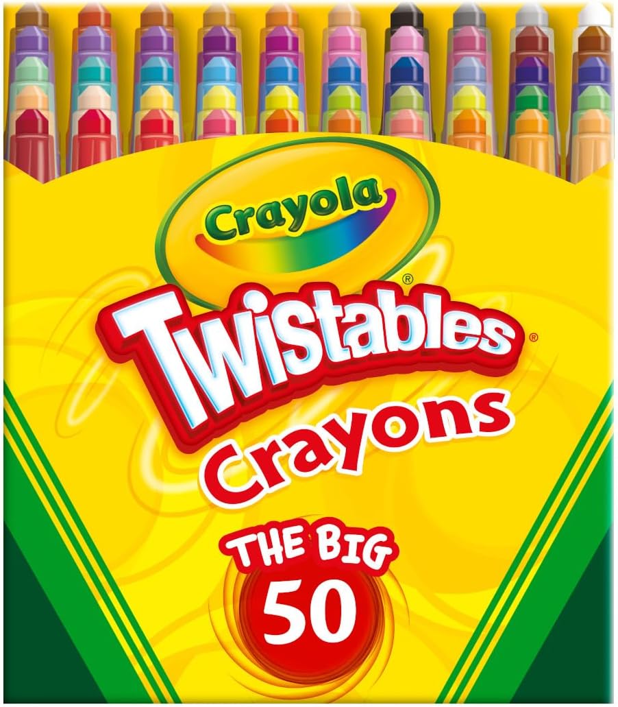Back-to-school art supplies: crayons, markers and colored pencils